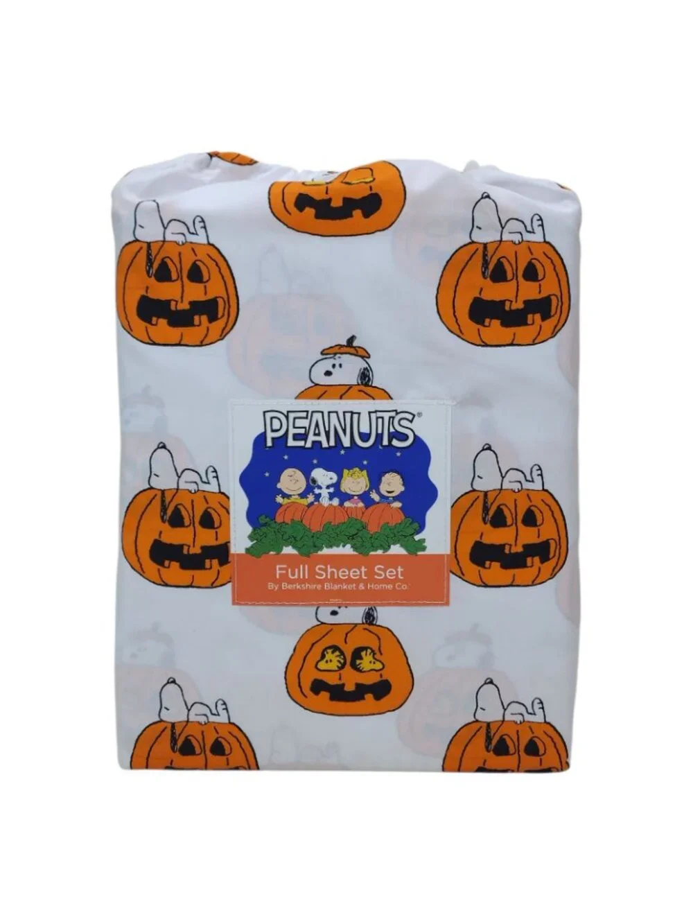 Peanuts Full Sheet Set With Snoopy Pumpkins Halloween Design Fall